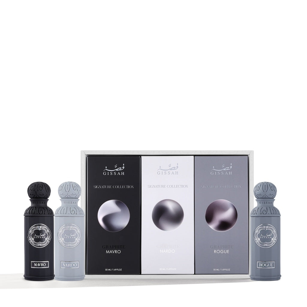 Graphite Collection Graphite Collection Set by Gissah Perfumes 3 x 50ml EDP – World of Perfumes