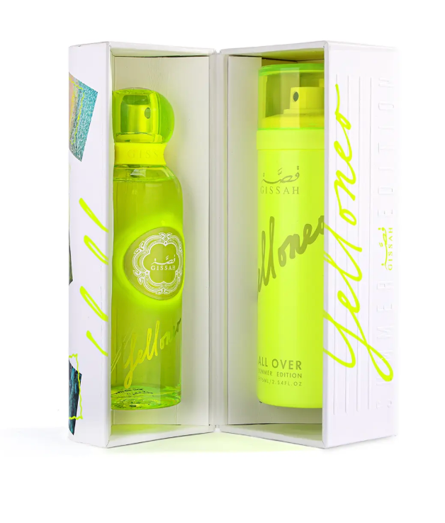 Gissah Yelloneo Set 75ml EDP + 75ml All Over Spray (Summer Edition)
