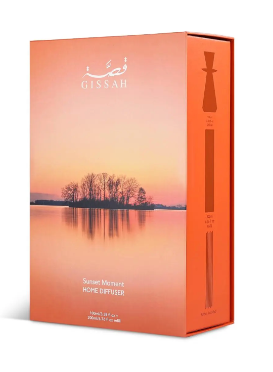 Sunset Moment Home Diffuser & Refill 100ml + 200ml + 5pc Rattan Sticks