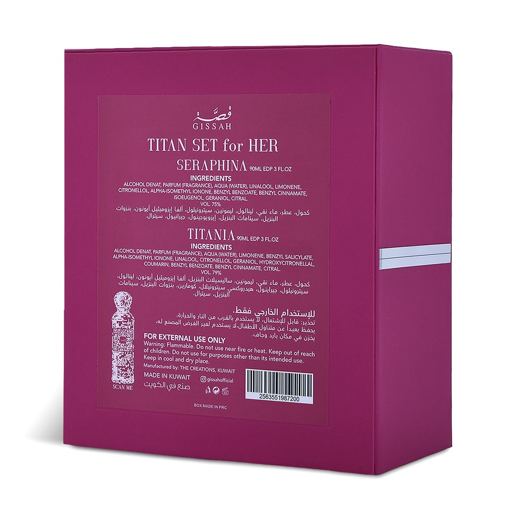 Titan For Her Set- 2x90 ml by Gissah Perfumes