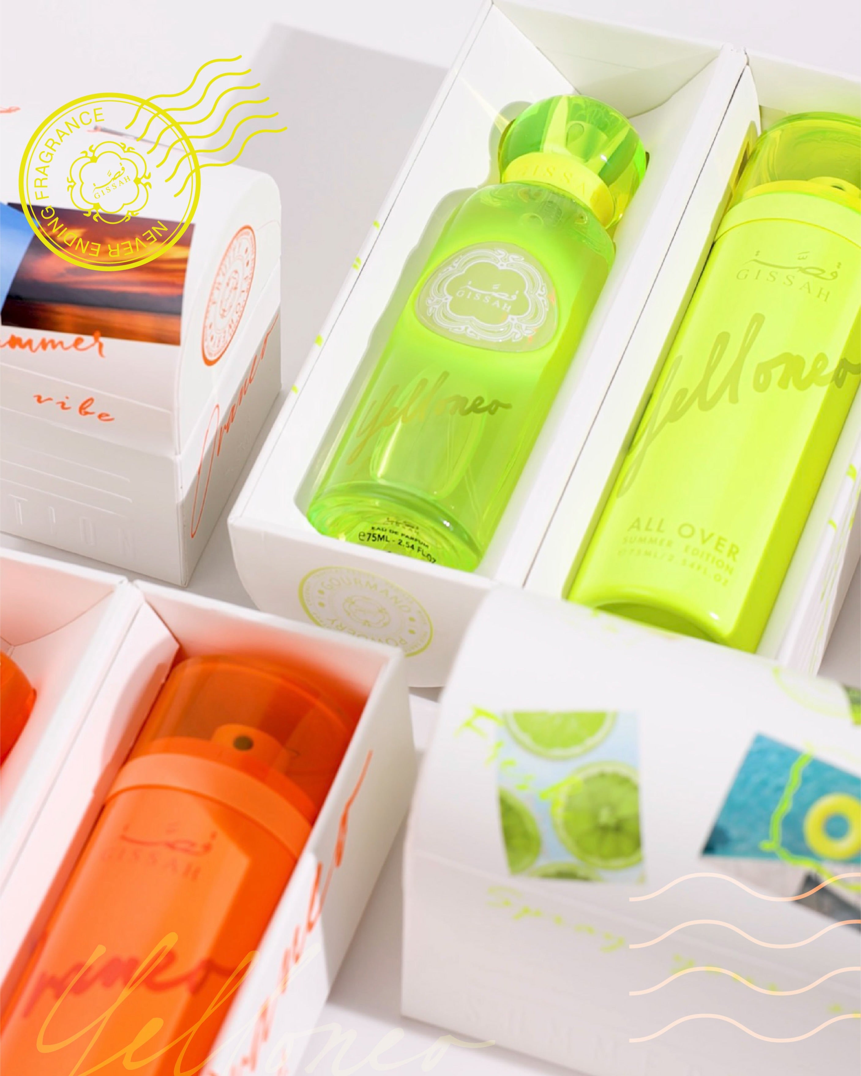 Gissah Yelloneo Set 75ml EDP + 75ml All Over Spray (Summer Edition)