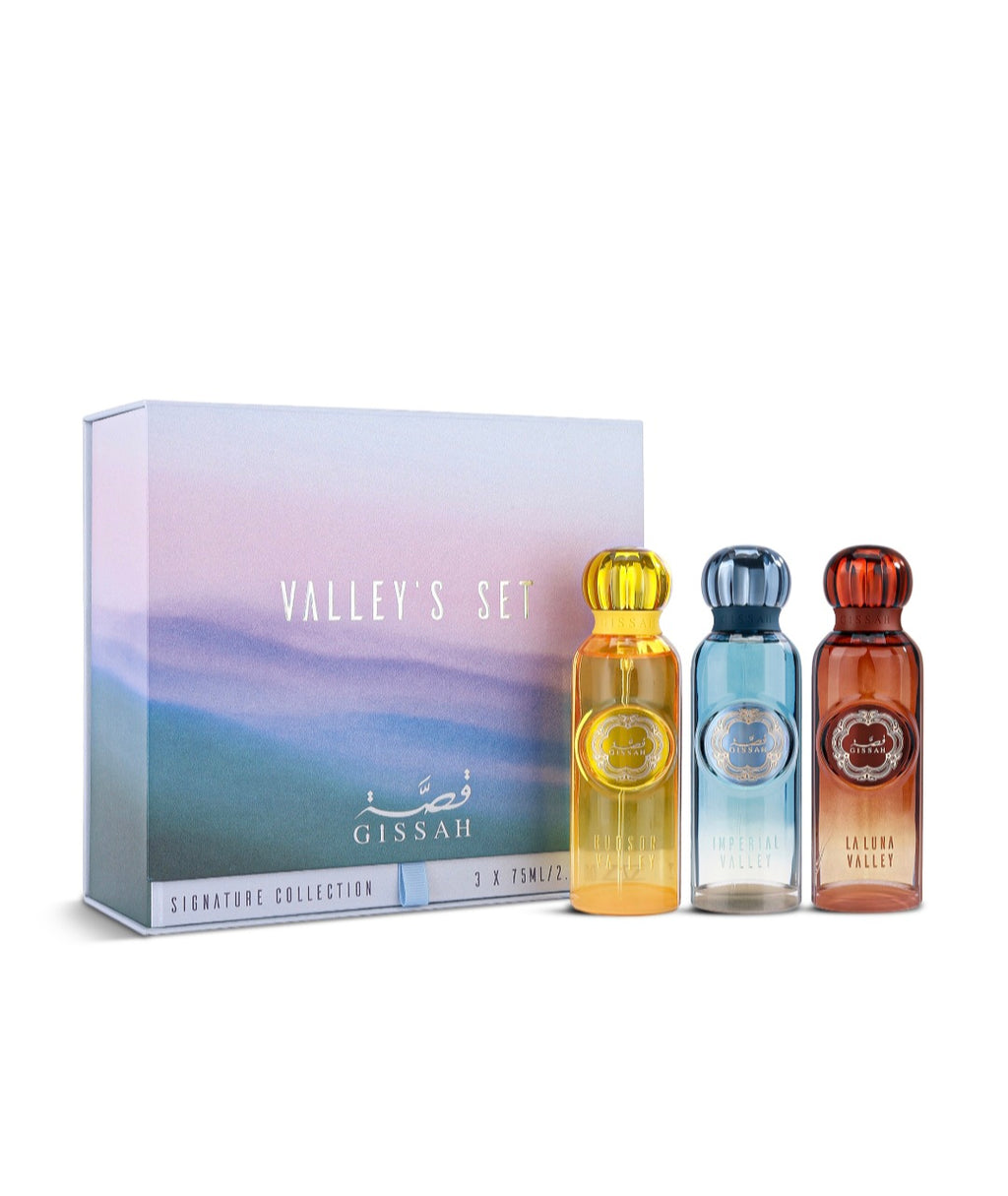 Valley's Set by Gissah 3 x 75 ML (NEW PACKAGING)