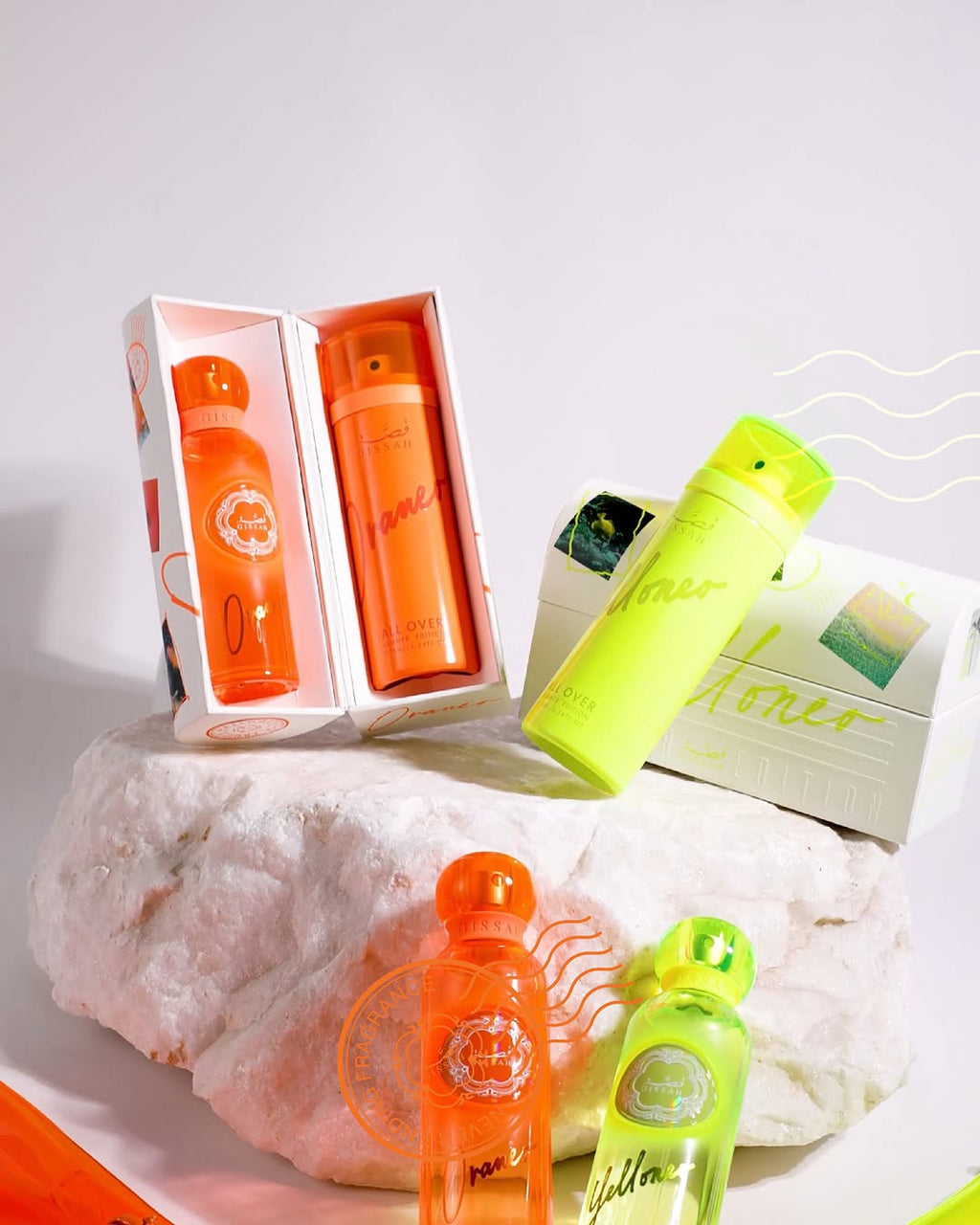Gissah Yelloneo Set 75ml EDP + 75ml All Over Spray (Summer Edition)